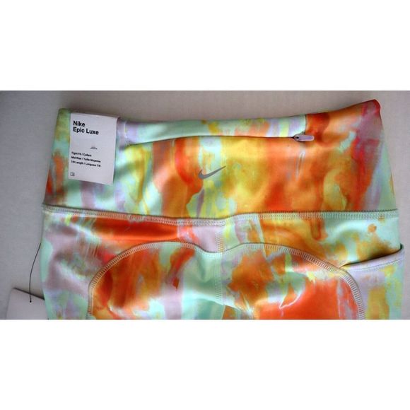 Nike DM7716 Women's Sz S Multicolor Epic Luxe Mid-Rise 7/8 Running Tights $110 - Picture 9 of 15